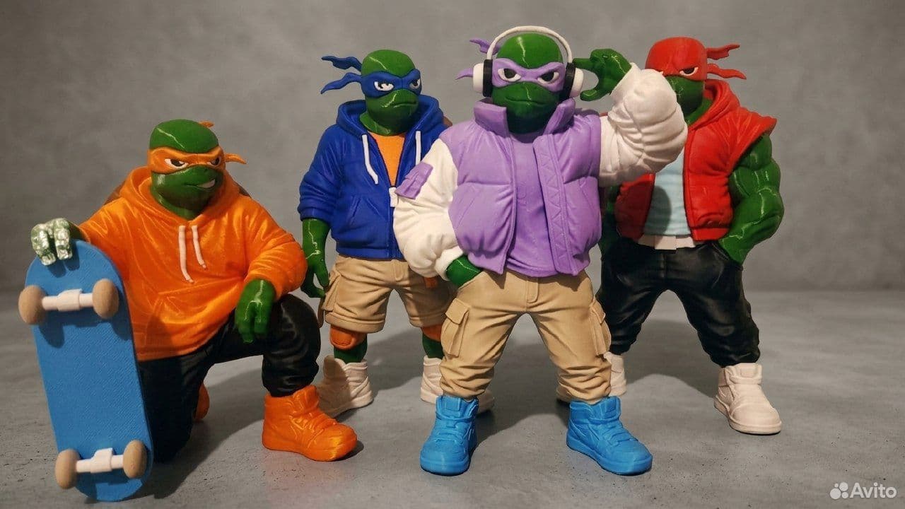 Фигурки Черепашки-ниндзя — Urban Style 3D