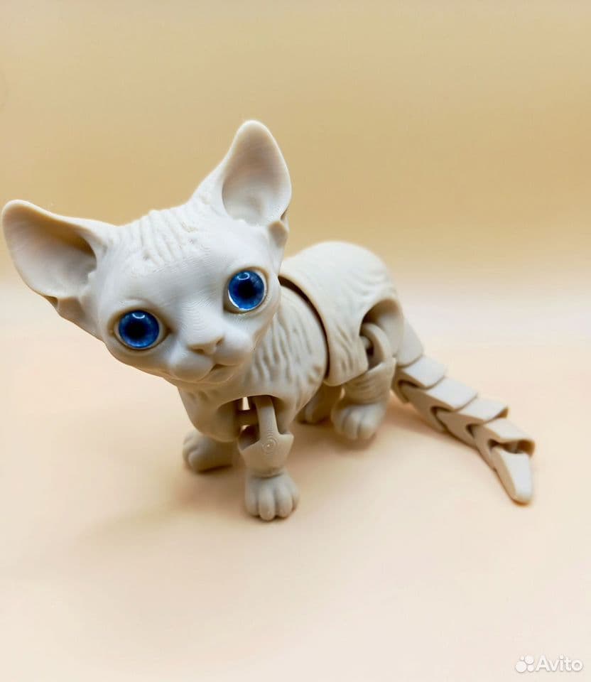 Фигурка подвижная котёнок сфинкс