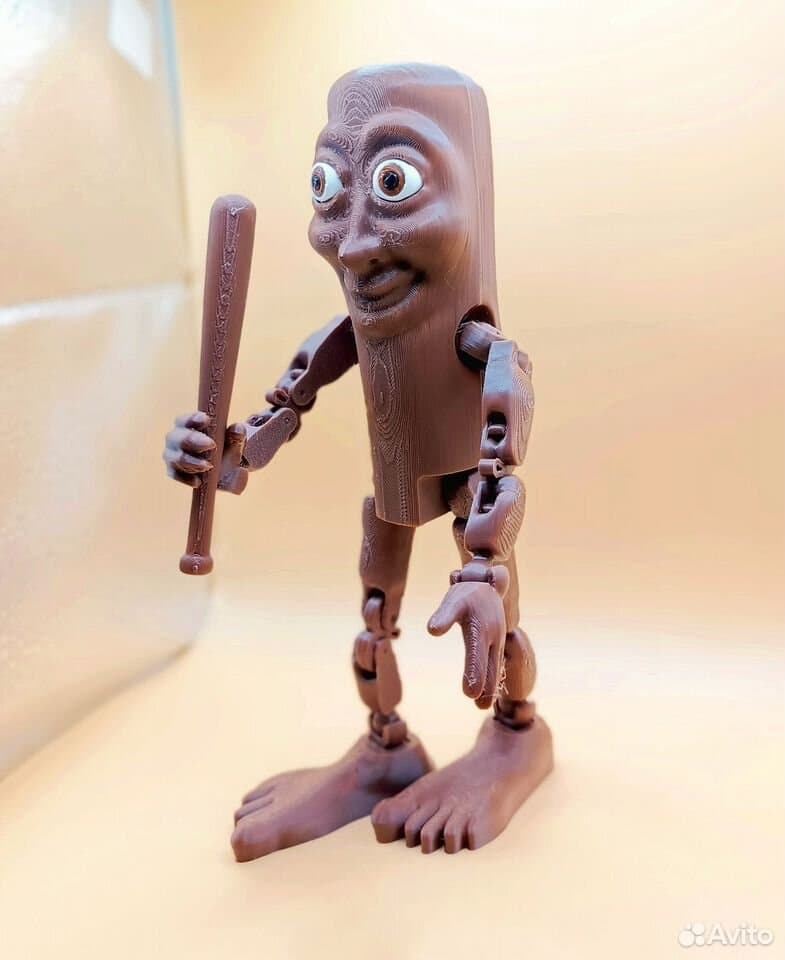 Фигурка итальянский мем «Тун Тун Сахур» 3D